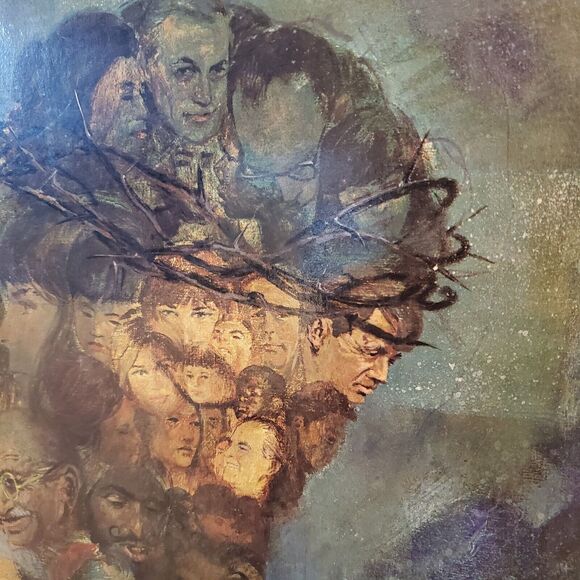 Vintage William Zdinak IN HIS IMAGE Art Print - Hardboard Mounting 23"x 0.5"x18" - Picture 16 of 16